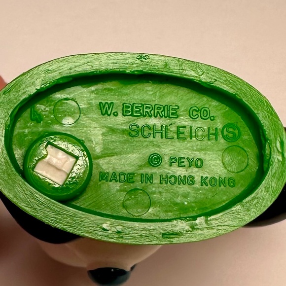 Vintage 1983 Schleich Baseball Smurf Pitcher – W. Berrie – Hong Kong – Peyo - Picture 7 of 7